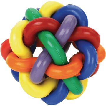 Multipet Nobbly Wobbly 4 In. Ball Dog Toy
