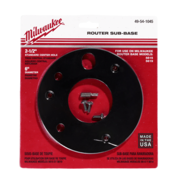 Milwaukee 6" Diameter, 2-1/2" Center Hole Sub-Base