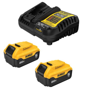 DEWALT 20V MAX Premium Lithium-Ion 5Ah Starter Kit