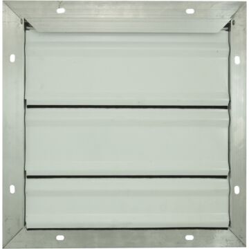 1-1/2 in Flange W Flat 26 ga Wall Backdraft Damper/Shutter