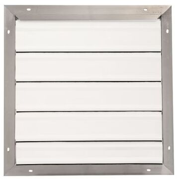 2 Sq ft 5-3/4 in 21 in Backdraft Damper/Wall Shutter