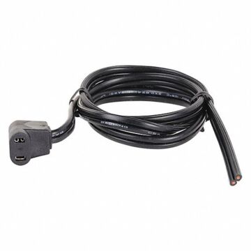 115/230 V Molded Plastic Black Cord Set
