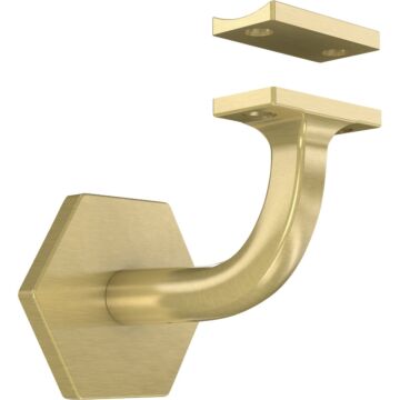 National Hardware 3 In. Brushed Gold Powell Handrail Bracket