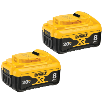 DEWALT 20V MAX* XR 8Ah Battery 2-Pack