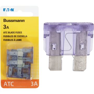 Bussmann 3-Amp 32-Volt ATC Blade Automotive Fuse (4-Pack)