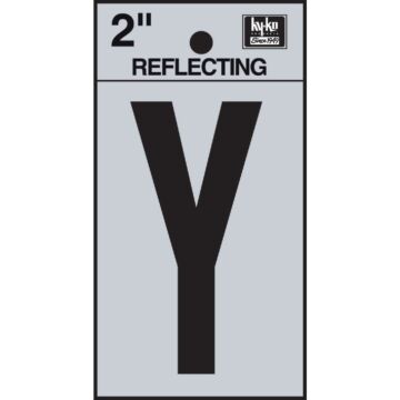 Hy-Ko Vinyl 2 In. Reflective Adhesive Letter, Y