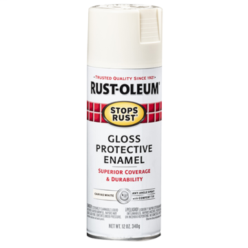 Stops Rust® Spray Paint and Rust Prevention - Protective Enamel Spray Paint - 12 oz. Spray - Canvas White