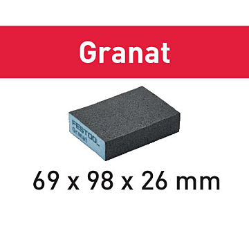 Festool Abrasive sponge 69x98x26 120 GR/6 Granat