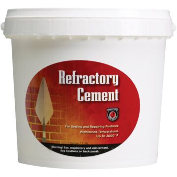 Meeco's Red Devil 1 Gal. Buff Refractory Furnace Cement