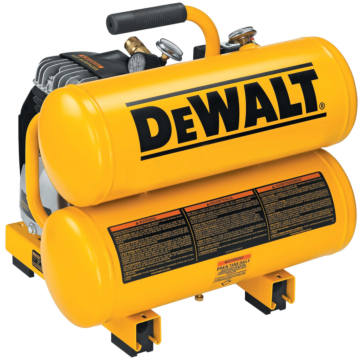 DEWALT 14 Amp 1.1-Hp 4-Gallon Oiled Twin Hot Dog Compressor