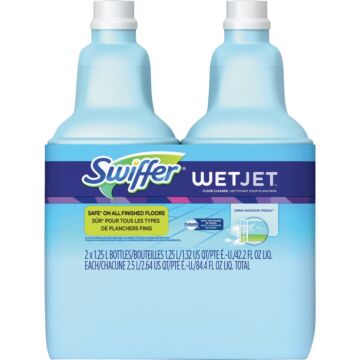 Swiffer WetJet 1.25 Liter Multi-Purpose Open-Window Fresh Floor Cleaner (2-Pack)