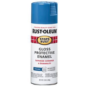 Stops Rust® Spray Paint and Rust Prevention - Protective Enamel Spray Paint - 12 oz. Spray - Royal Blue
