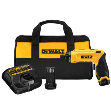 DEWALT 8V Max Cordless Screwdriver Kit, Gyroscopic, 2 Batteries, Electric
