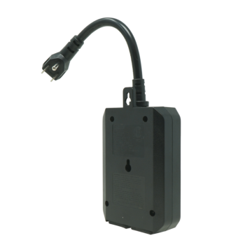 Outdoor Dusk to Dawn Lighting Timer, 2 Grounded Outlets