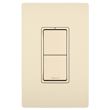 Pass & Seymour radiant® Two Single-Pole Switches, Light Almond