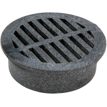 NDS 4 In. Black PVC Round Grate