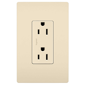 Pass & Seymour radiant® Outlet, Light Almond