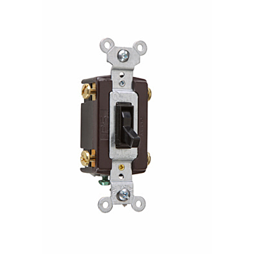 Pass & Seymour Trademaster® Grounding Toggle Switch, Black