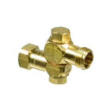 TeeJet 1/4" Female NPT Single Swivel Brass Nozzle Body