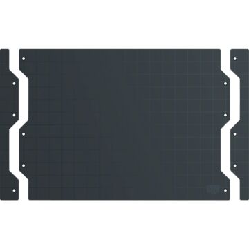 Gator Magnetics 1.5 x 12 Black 16-Gauge Galvanized Steel Wall Target Edge Cap (2-Pack)