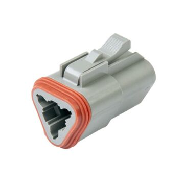DC DT 13 A 3-Way 3-Prong Deutsch Male Plug