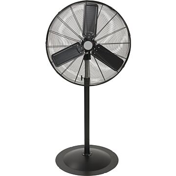 Denali Aire 3-Speed Oscillating Pedestal Fan (Black) 30 in. dia.