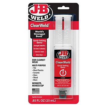 J-B Weld ClearWeld Quick Setting Epoxy, 25mL