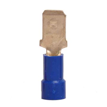 16-14 Vinyl-Insulated Blue Male Disconnect (100pk) 1/4 in.