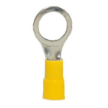 12-10 Vinyl-Insulated Yellow Ring Terminal (10pk) 3/8 in.