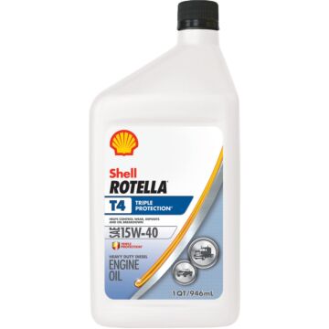 Shell Rotella 15W40 Motor Oil, Quart