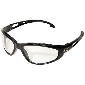 Edge SW111 Non-Polarized Safety Glasses, Unisex, Polycarbonate Lens, Full Frame, Nylon Frame, Black Frame