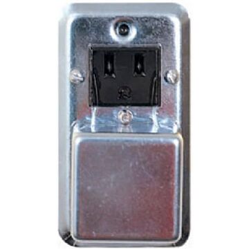 Bussmann 125 V 15 A Gray Fuse Cover with Receptacle