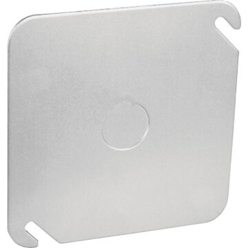 Southwire Square Blank Cover w/ 1/2 in. Knockout - 4 in. x 4 in.