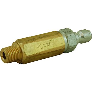 . 1/4 in Plug x 1/4 in MPT 5000 psi Premium In-line High Pressure Filter with Quick Connect Inlet