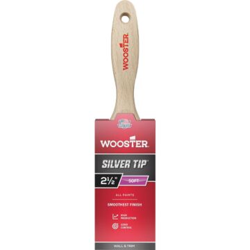 WOOSTER Silver Tip 2-1/2 in. Flat Varnish Brush