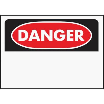 HY-KO Hy-Ko Polyethylene Sign, Danger-Blank