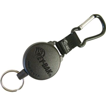 Lucky Line Key Bak C-Clip 48 In. Black Retractable Key Chain