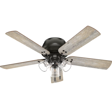 52 in. Low Profile Fan w/ 3 Lights (Bronze)