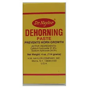Dr Naylor 4 oz Container Size Calcium Hydroxide 37.6%, Sodium Hydroxide 24.9% Dehorning Paste