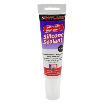Rutland Silicone Hi-Heat Sealant (Black) 2.7 oz