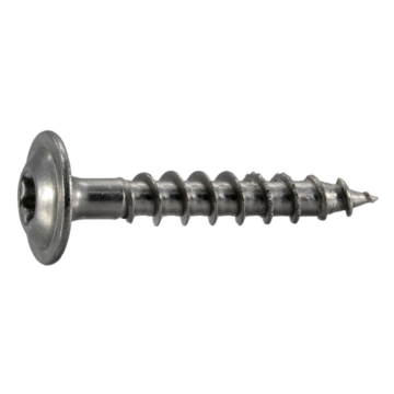 Saber Drive 1/4" x 1-1/2" T-30 Star Drive, Construction Lag, Stainless Steel (Bulk Box 50 pc)