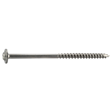 Saber Drive 5/16" x 5" T-30 Star Drive, Construction Lag, Stainless Steel (Bulk Box 25 pc)