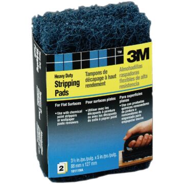 3M 3-1/2 In. x 5 In. Heavy-Duty Paint Stripping Pad (2-Pack)