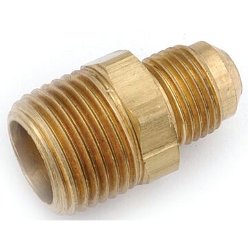 Anderson Metals 754048-0806 Connector, 1/2 x 3/8 in, Flare x MPT, Brass