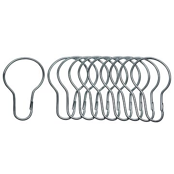 Danco 89046 Shower Curtain Hook, Metal, Chrome