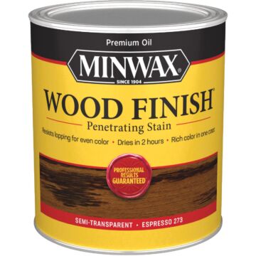 Minwax Wood Finish Penetrating Stain, Espresso, 1 Qt.