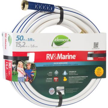 Element RV&Marine 5/8 In. Dia. x 50 Ft. L. Drinking Water Safe Hose