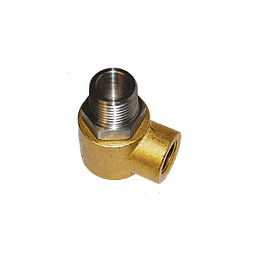 . 1/2 x 3/8 in Male x Female Brass Swivel