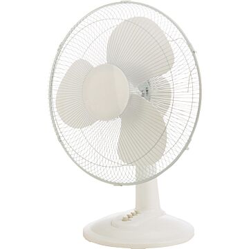 Denali Aire 3-Speed Oscillating Table Fan (White) 16 in.