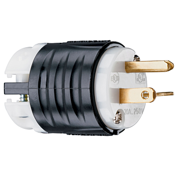 Pass & Seymour Straight Blade PLUG 3W 20A 250V BandW PS5466X